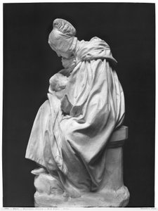 Boulonnaise Woman Feeding her Child by Aime Jules Dalou